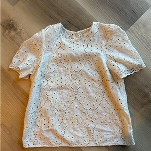 Sezane Eyelet blouse